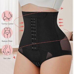 NEW Meryosz Waist Trainer Mesh Shaper Corset Black Adjustable Stretch